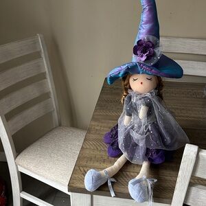 Purple & Teal Witch Doll Plush Toy - Kids Toys